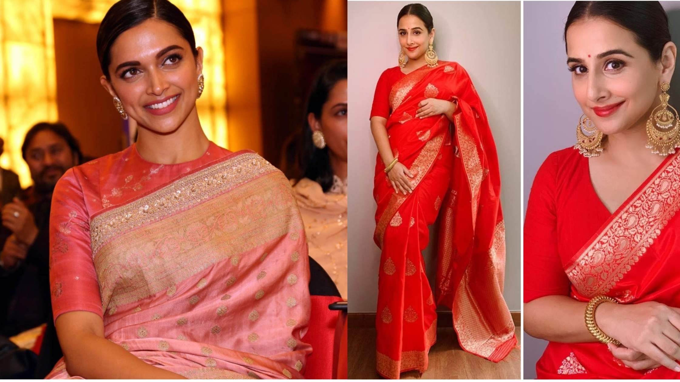 Bollywood Divas Dazzling In Banarasi Silk Sarees - JDS Varanasi Bollywood Divas Dazzling In Banarasi Silk Sarees - JDS Varanasi