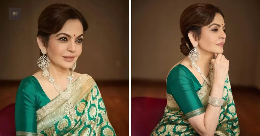 Nita Ambani Revives the Legacy in a Stunning Green Banarasi Saree