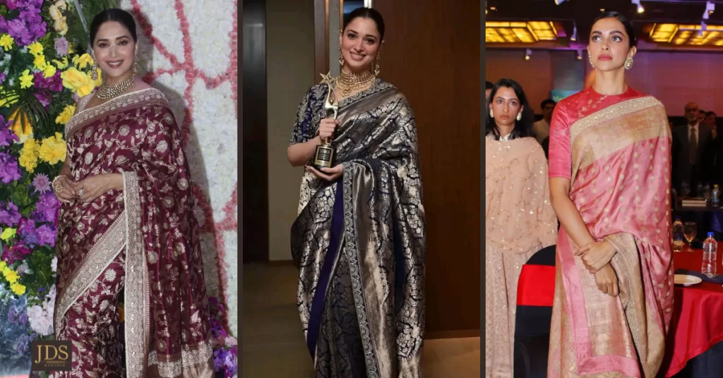 Which Celebrities Wear Banarasi Sarees? Latest Bollywood Looks You Can Buy at JDS Banaras
