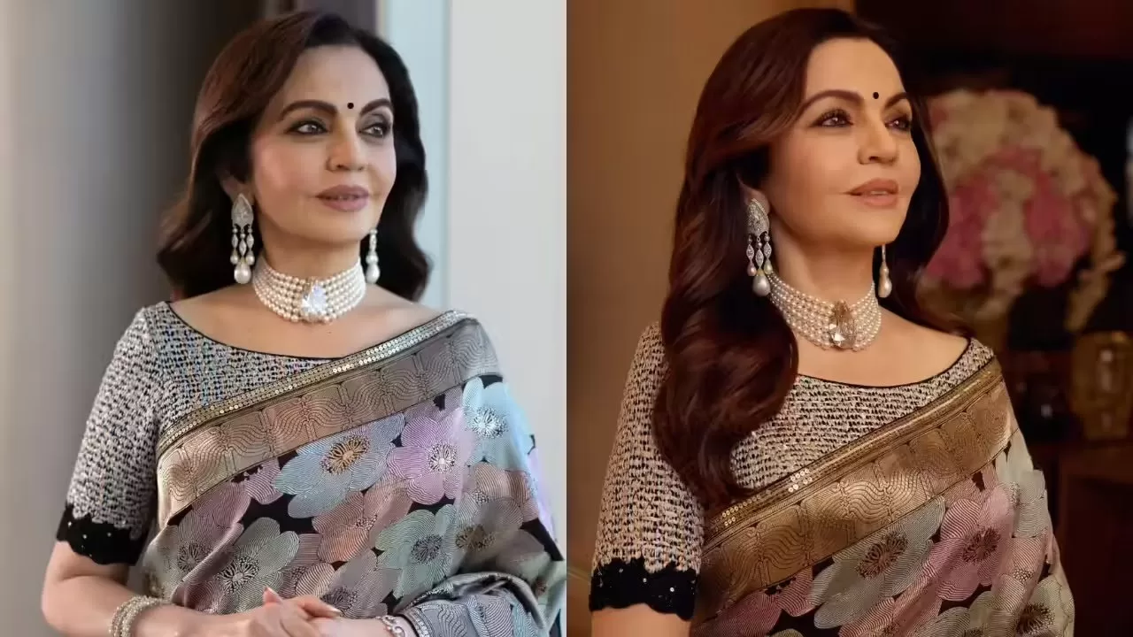 Nita Ambani at TIME100 Gala with expensive saree
