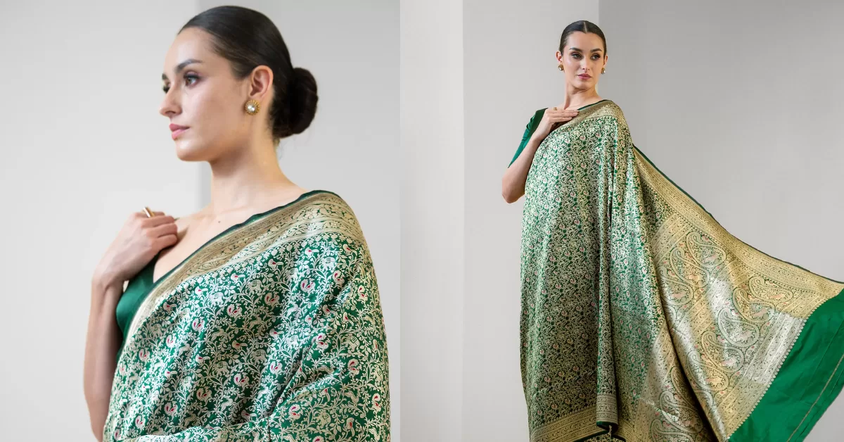 How to Care for a Banarasi Shikargah Saree