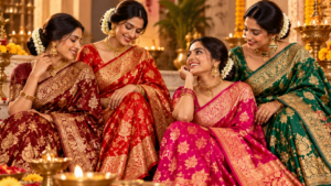 Which Banarasi Saree Colours Are Traditionally Chosen for Indian Weddings